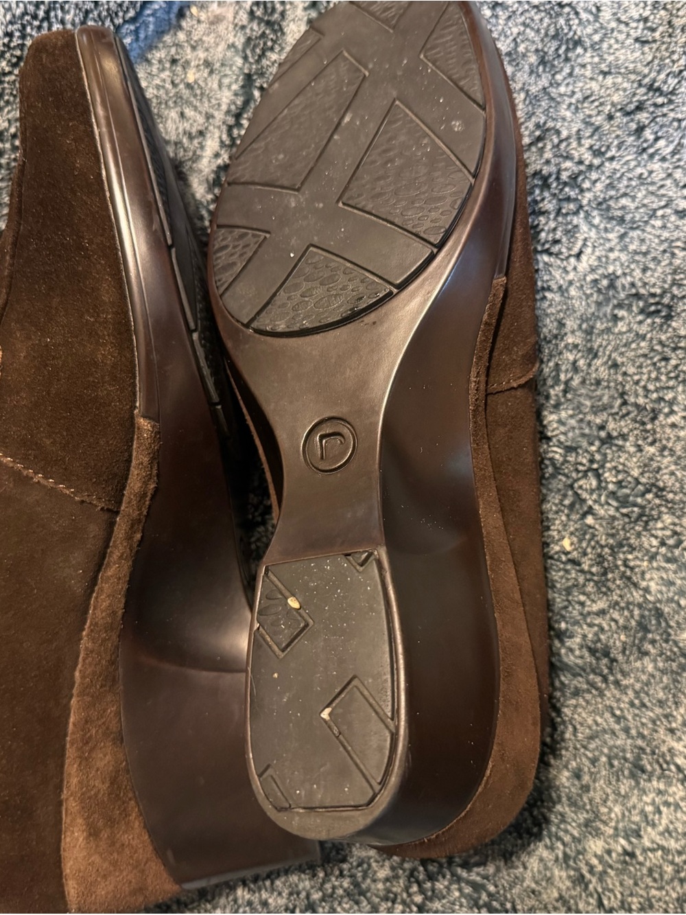 Rockport Women’s  Dark Brown Suede Slip-On Loafers